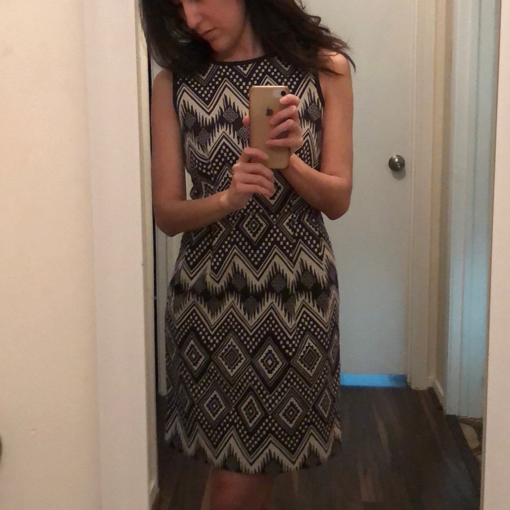 J Crew Diamond Sleeveless Sheath Dress,Size 0 - Picture 6 of 7